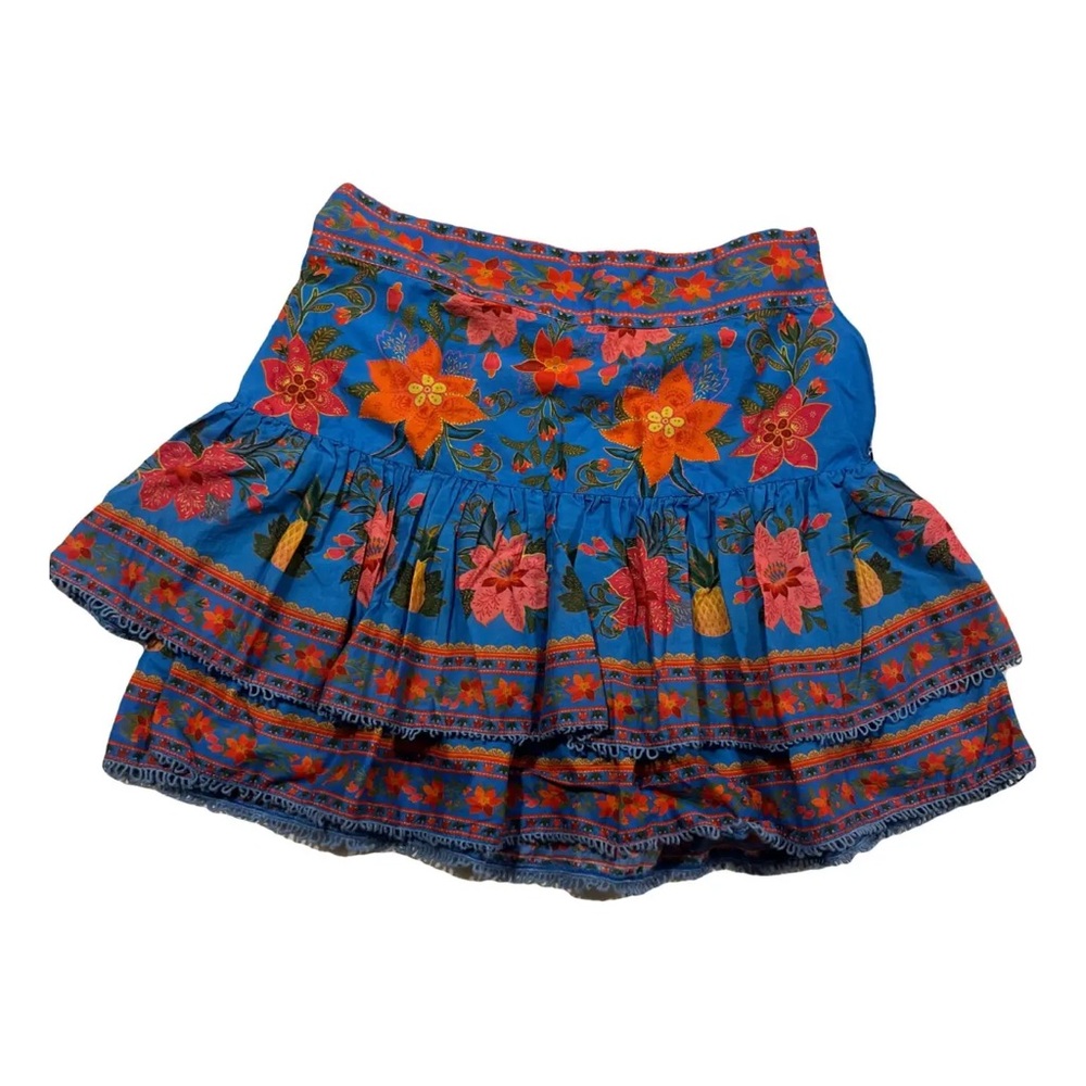 Farm Rio Blue Mini Skirt